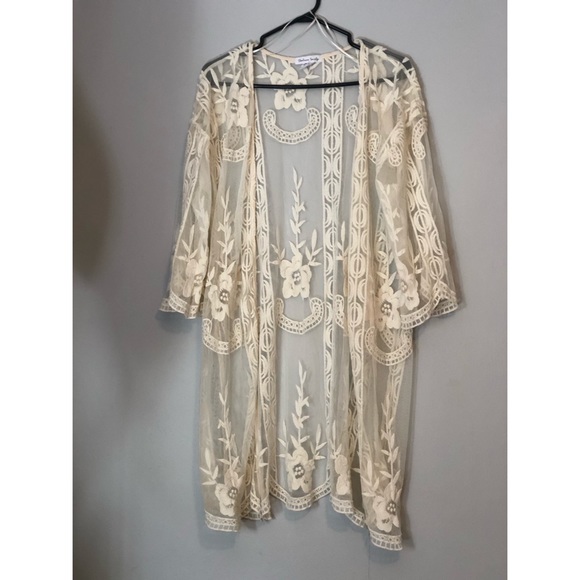 Urban Planet Tops - Urban Planet Lace Kimono